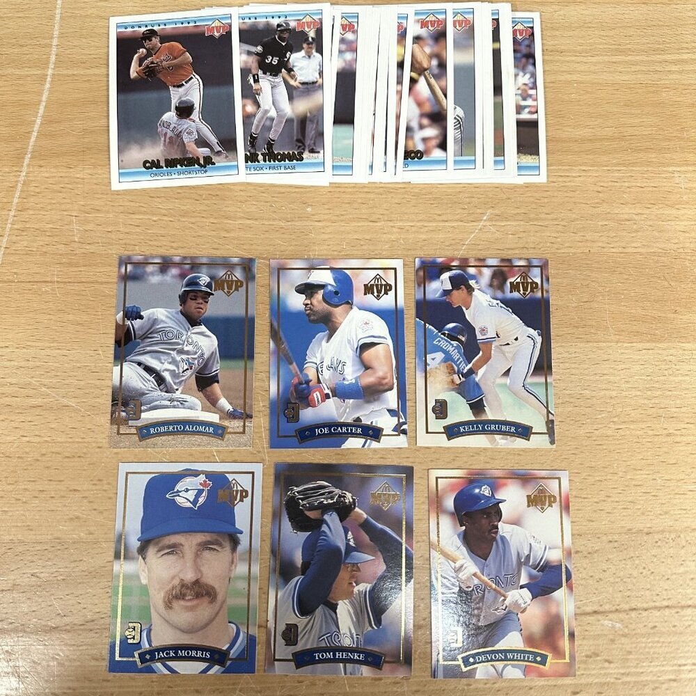 1992 Donruss McDonald's MVP Baseball w/Blue Jays Gold Complete Set (33)